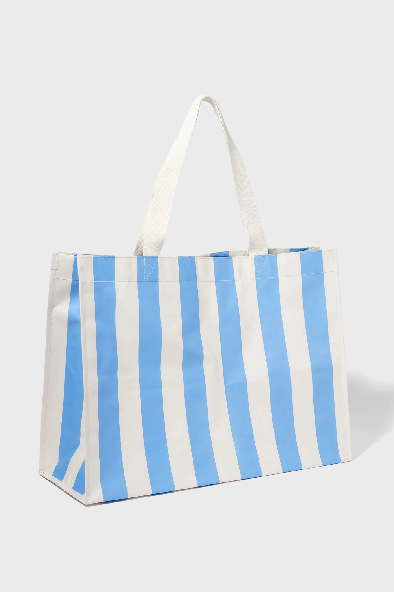 Mid Blue Stripe Carryall Beach Bag sold by Tuckernuck product image thumbnail 3