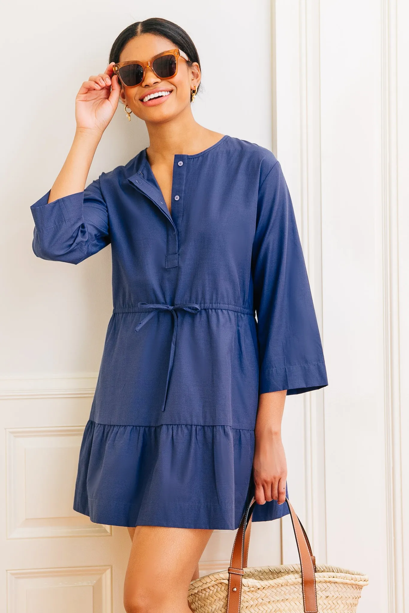 Navy Lucy Dress sold by Tuckernuck product image thumbnail 4