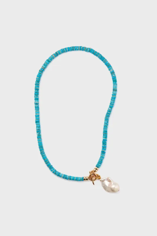 Turquoise Pearl Isle Necklace sold by Tuckernuck