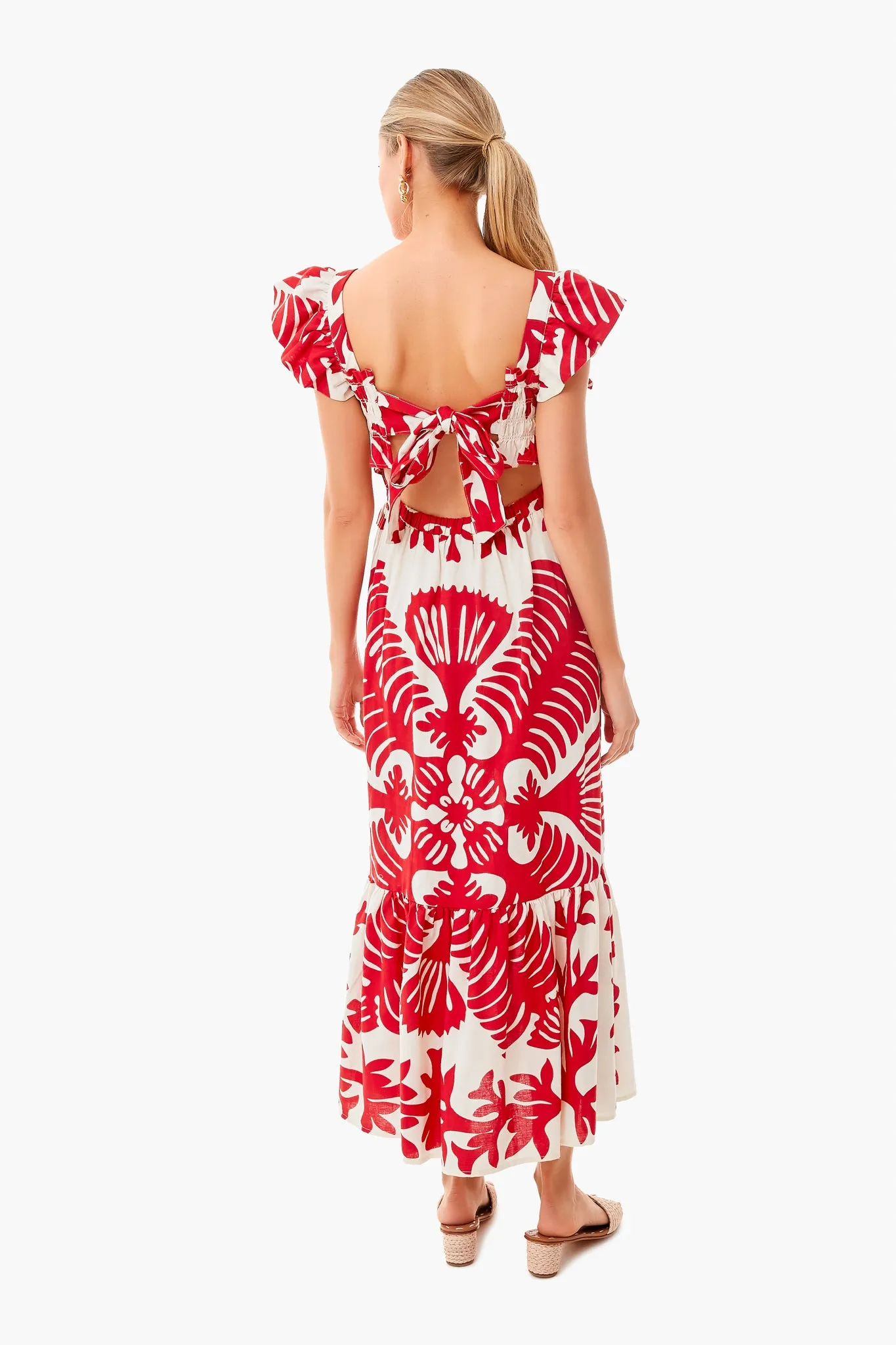 Ruby Henrietta Print Smocked Slip Dress sold by Tuckernuck product image thumbnail 5