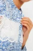Lace Trim Blue Etched Floral Emmie Mini Dress sold by Tuckernuck