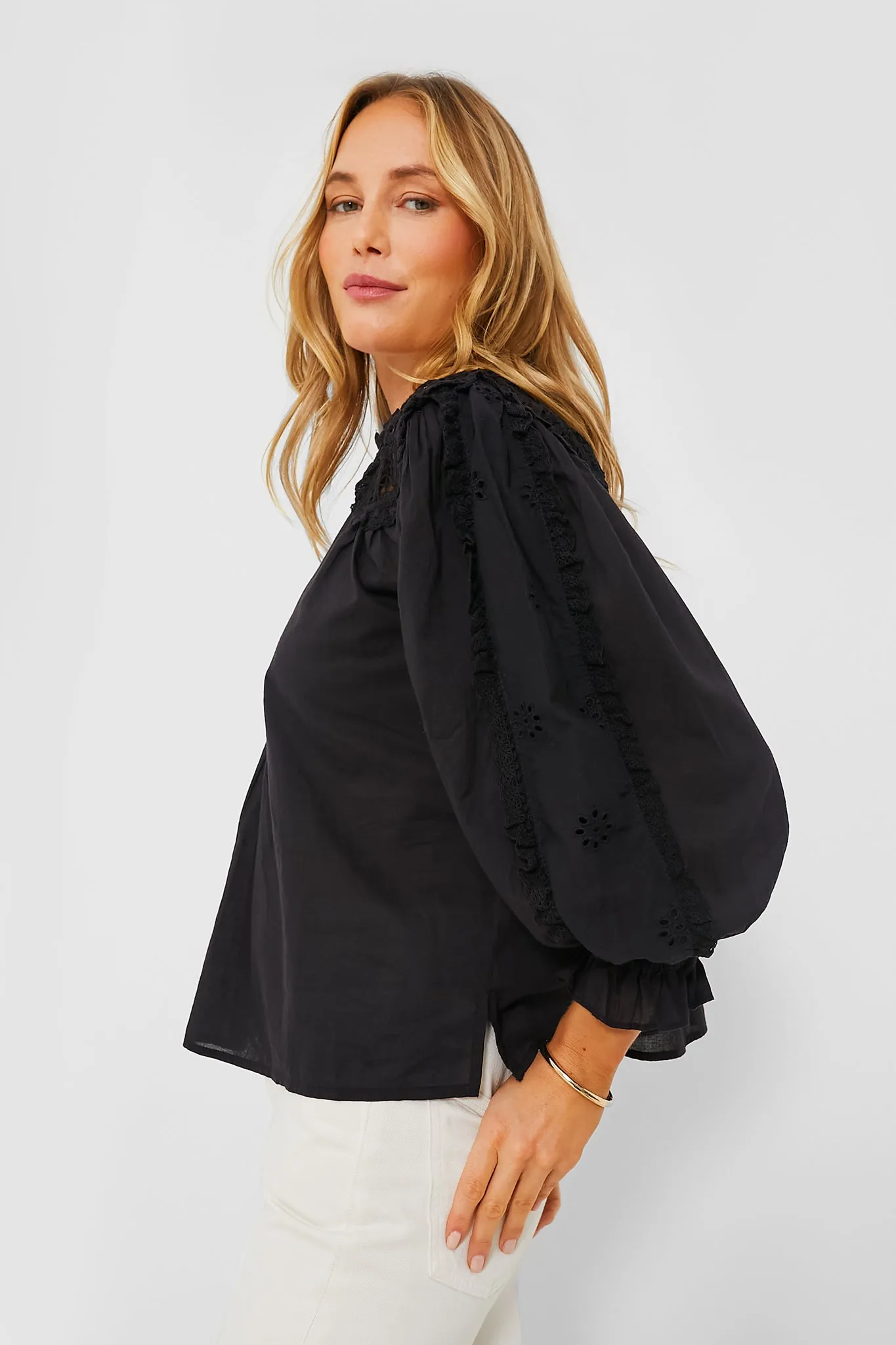 Black Claudia Blouse sold by Tuckernuck product image thumbnail 3