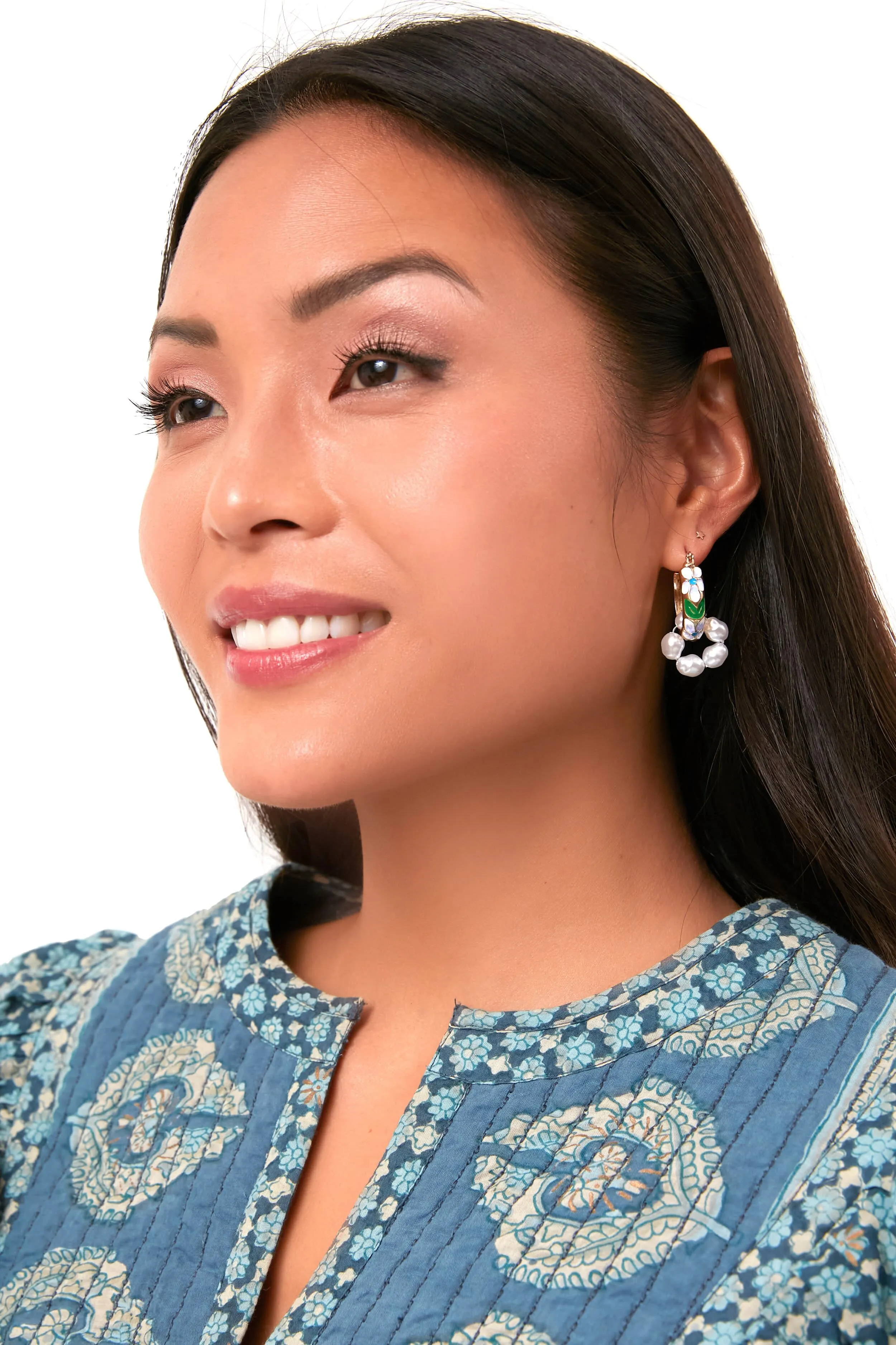 Blue Baroque Earrings sold by Tuckernuck product image thumbnail 2