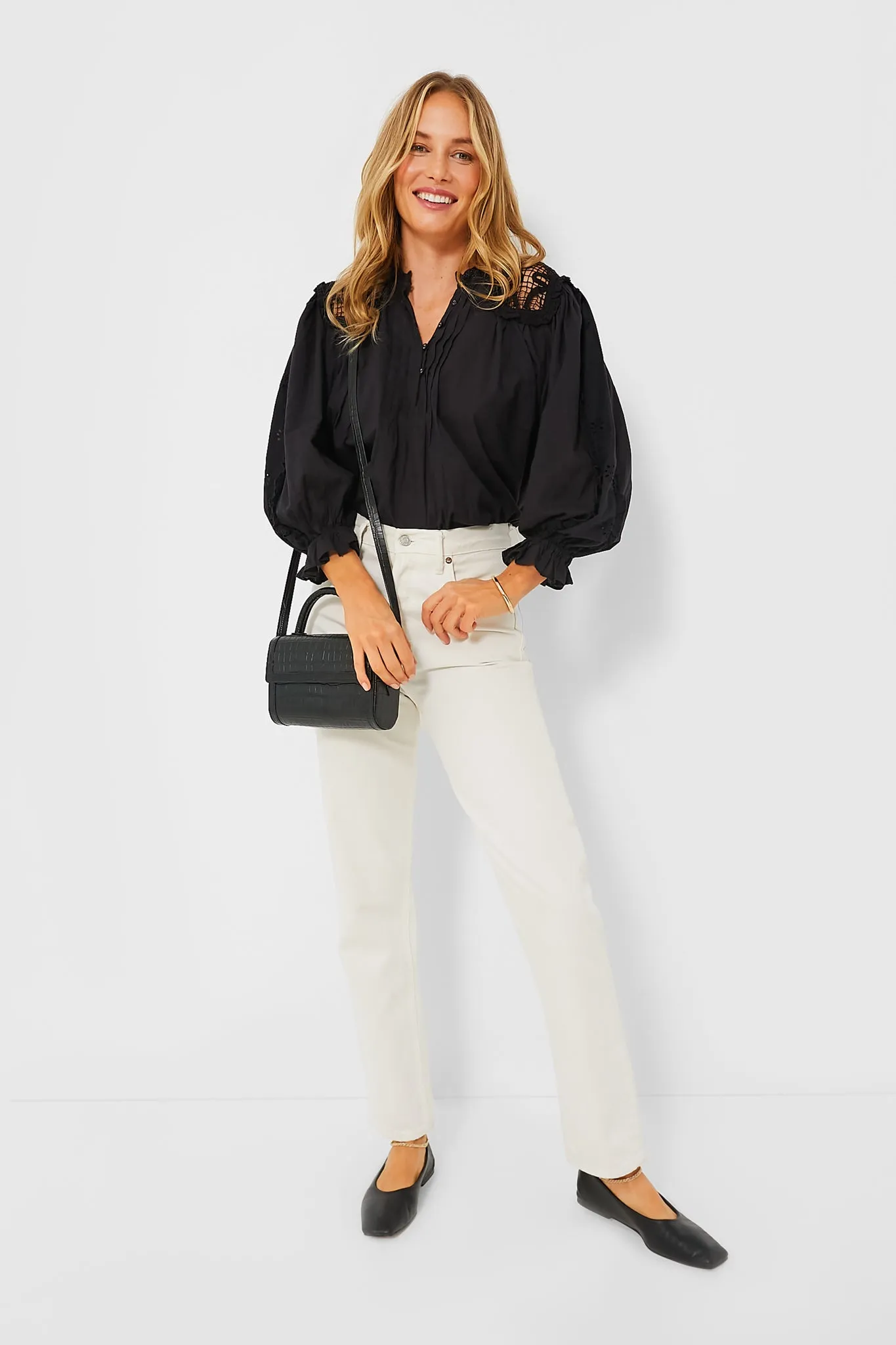 Black Claudia Blouse sold by Tuckernuck product image thumbnail 5