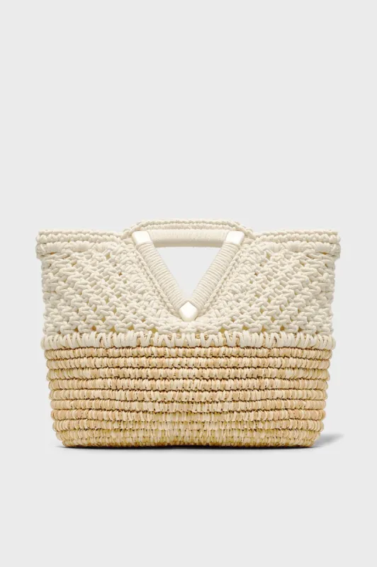 Sand Ivory Onya Clutch sold by Tuckernuck