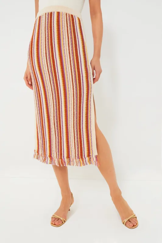 Cream Multi Cypres Skirt sold by Tuckernuck