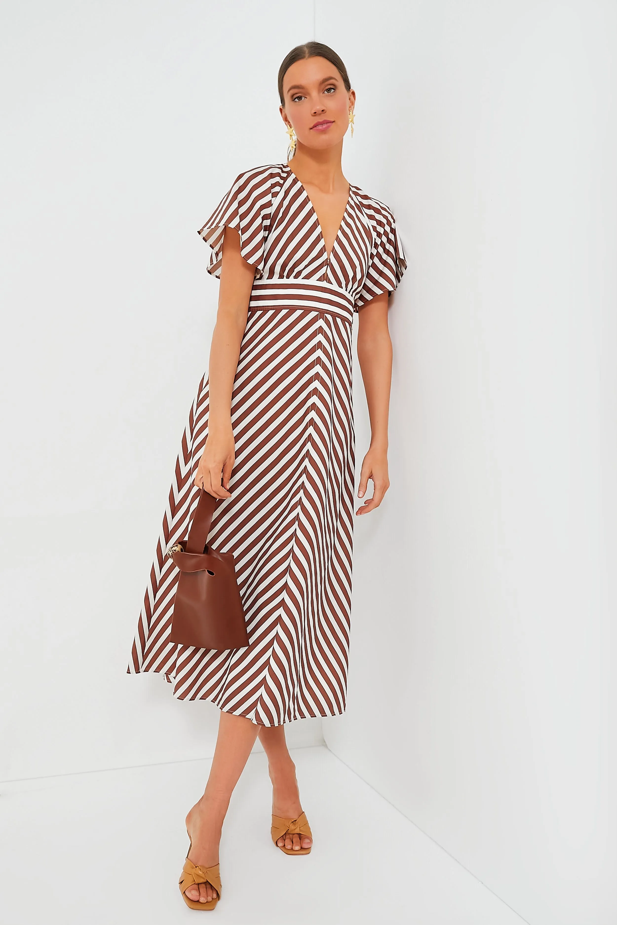 Deep Spice Sorrento Stripe Tie Dress sold by Tuckernuck product image thumbnail 2