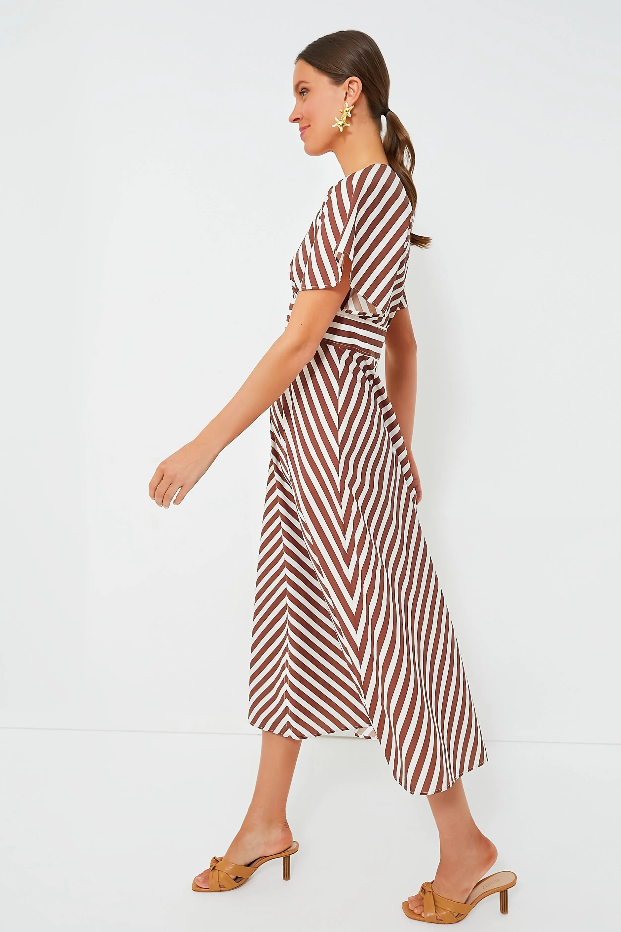 Deep Spice Sorrento Stripe Tie Dress sold by Tuckernuck product image thumbnail 3