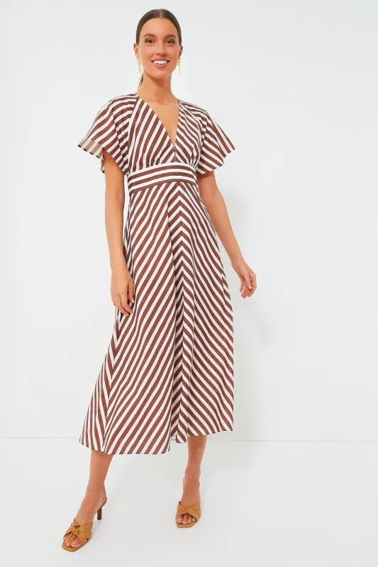 Deep Spice Sorrento Stripe Tie Dress sold by Tuckernuck