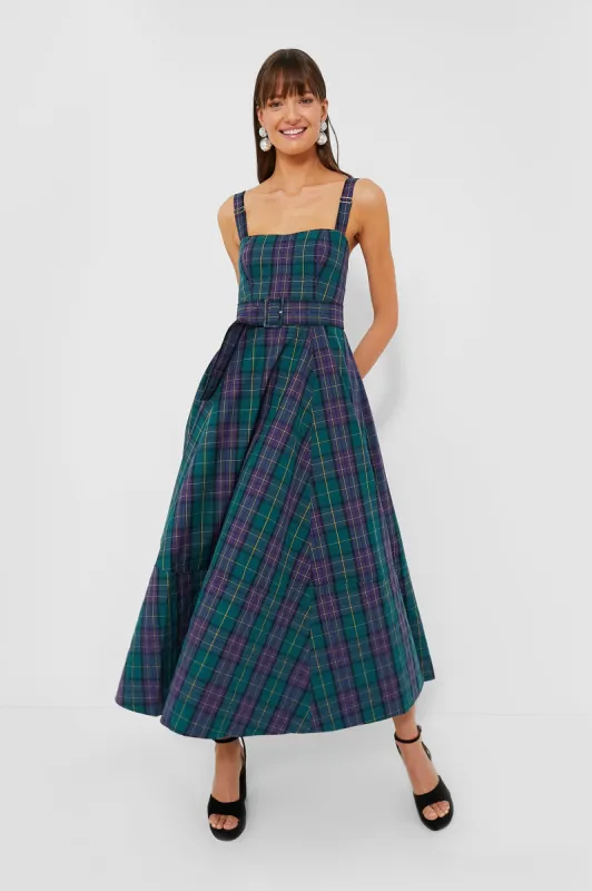 Green Tartan Plaid Thandy Dress sold by Tuckernuck