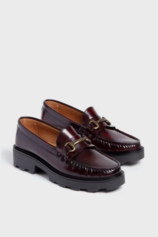 Bordeaux Idler Horsebit Tread Loafers sold by Tuckernuck