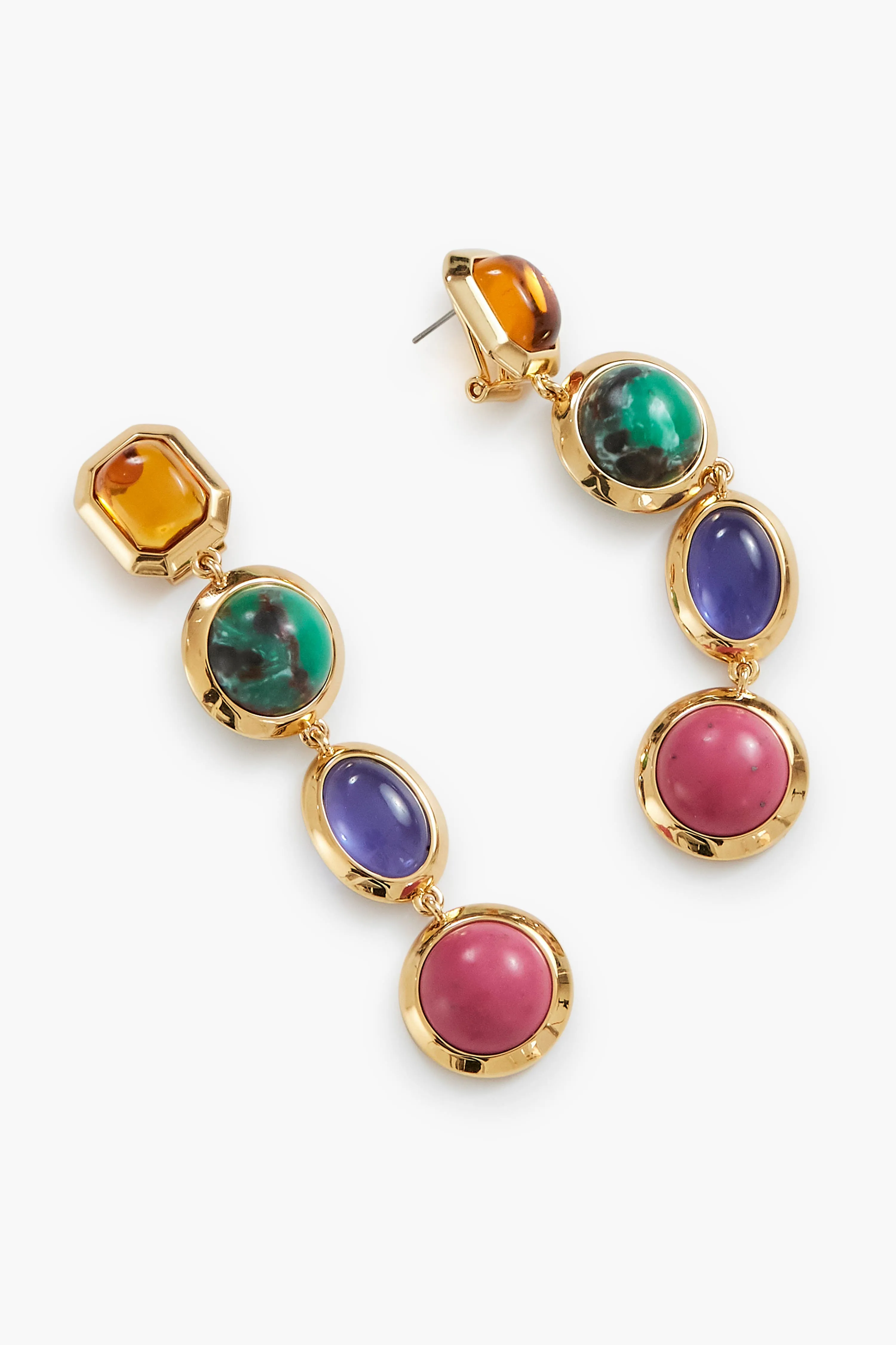 Bezel Jewel Linear Earrings sold by Tuckernuck