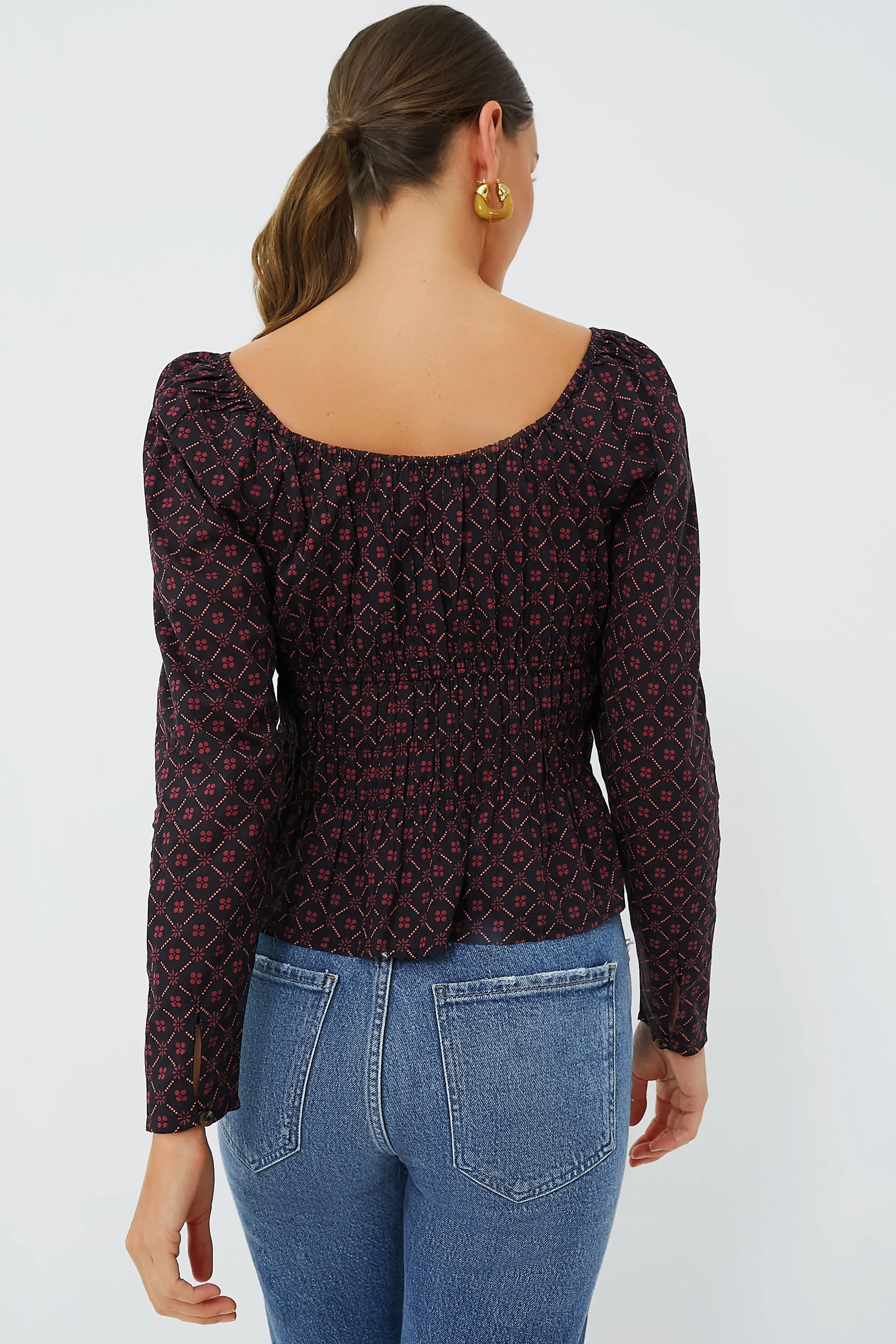 Printed Voile Raphaela Top sold by Tuckernuck product image thumbnail 4