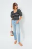 Multi Maia Floral Print Puff Sleeve Smocked Top sold by Tuckernuck