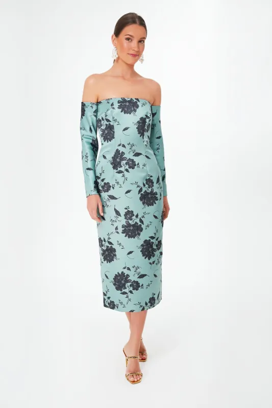 Rose on Pistachio Melina Dress made by Tuckernuck