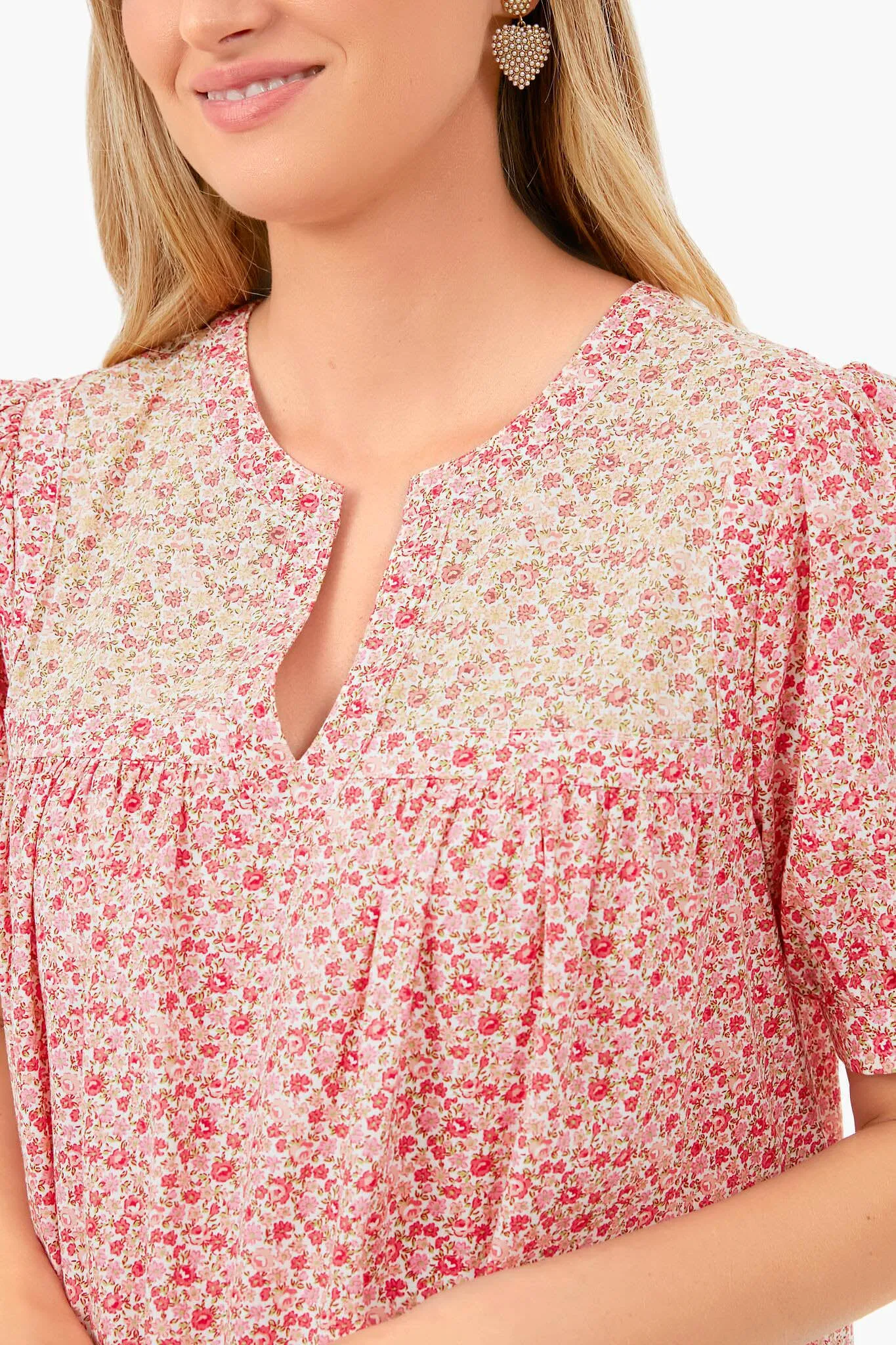 Multi Pink Floral Hana Mini Dress sold by Tuckernuck product image thumbnail 5