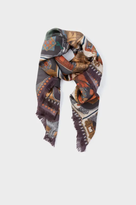 The Coal Cloud Wind Horse Large 135 cm Scarf made by Tuckernuck