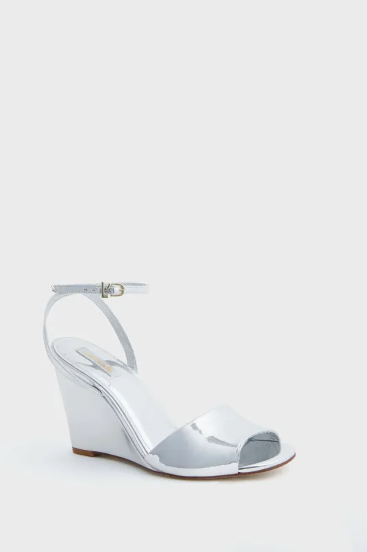 Silver Specchio Yves Wedges sold by Tuckernuck