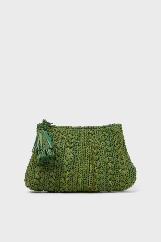 Emerald Ivy Clutch sold by Tuckernuck