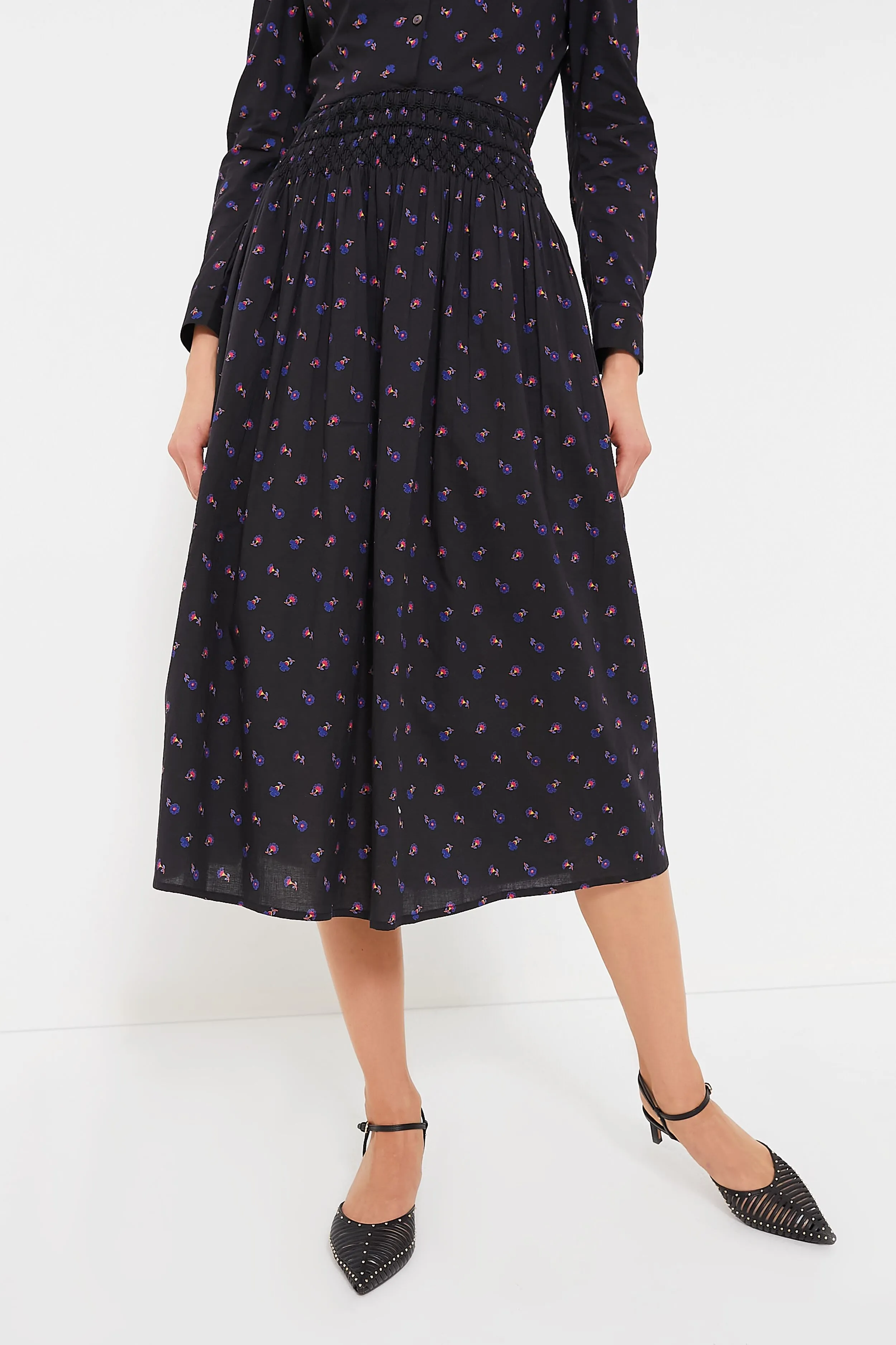 Black Floral Verde Skirt sold by Tuckernuck