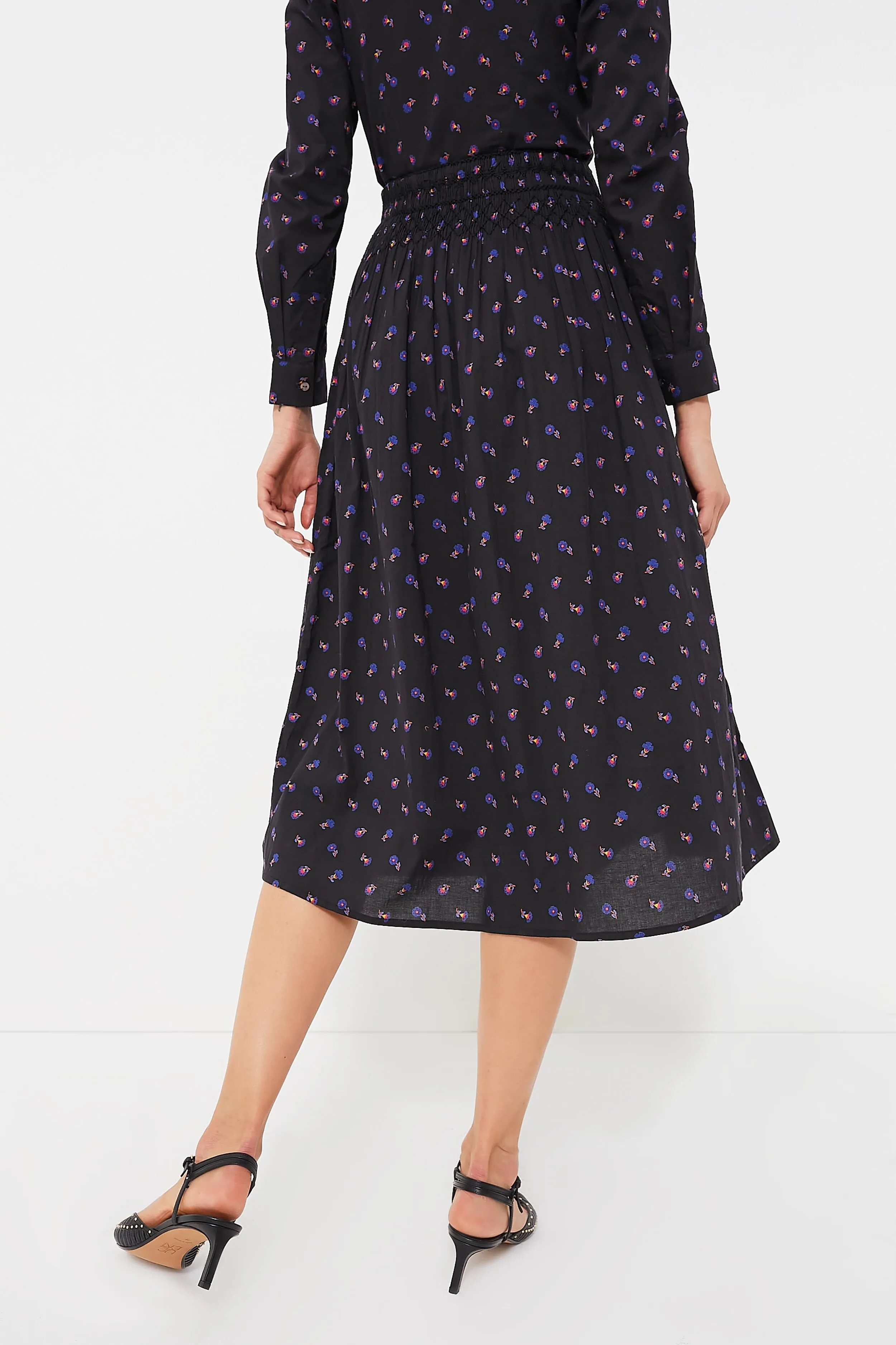 Black Floral Verde Skirt sold by Tuckernuck product image thumbnail 4