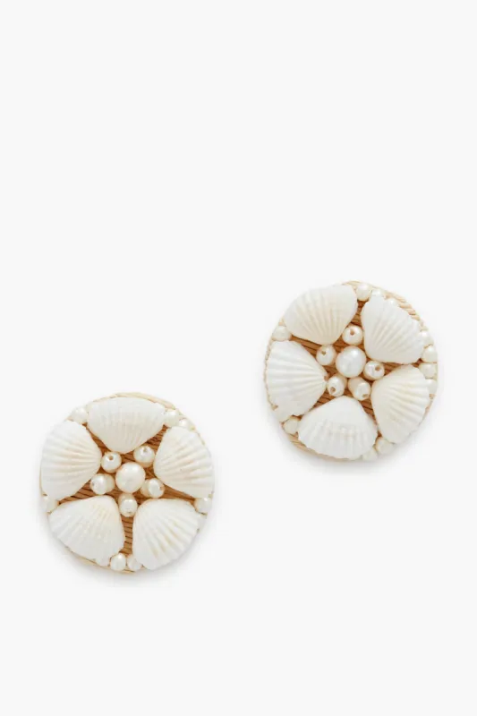 Pearl and Shell Nellie Earrings sold by Tuckernuck