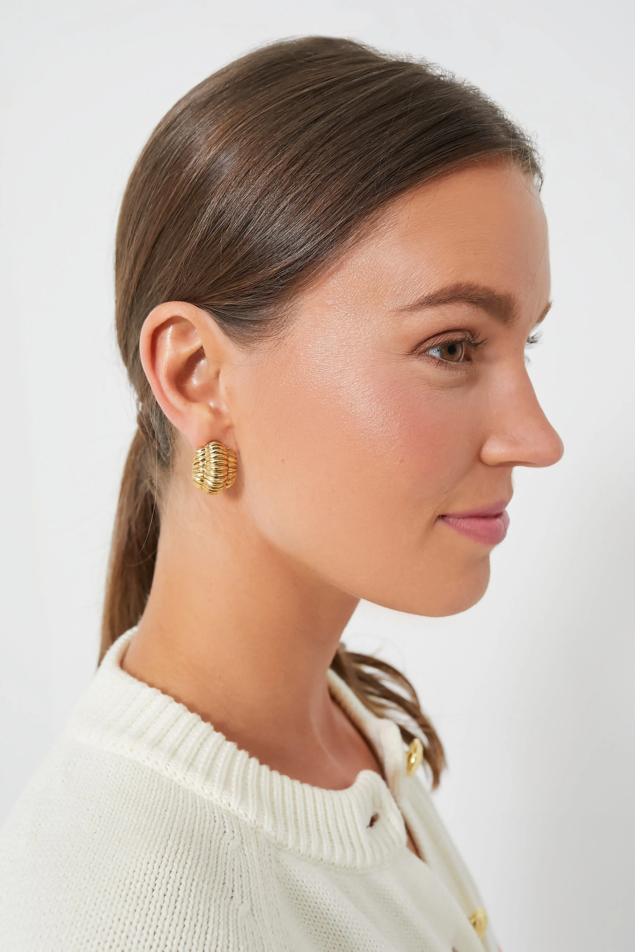Gold Damaris Stud Earrings sold by Tuckernuck product image thumbnail 2