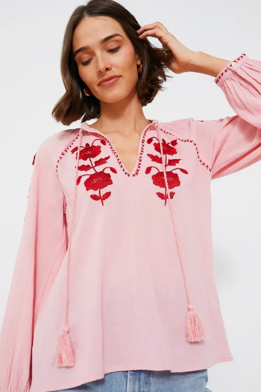 Pink Ila Blouse sold by Tuckernuck
