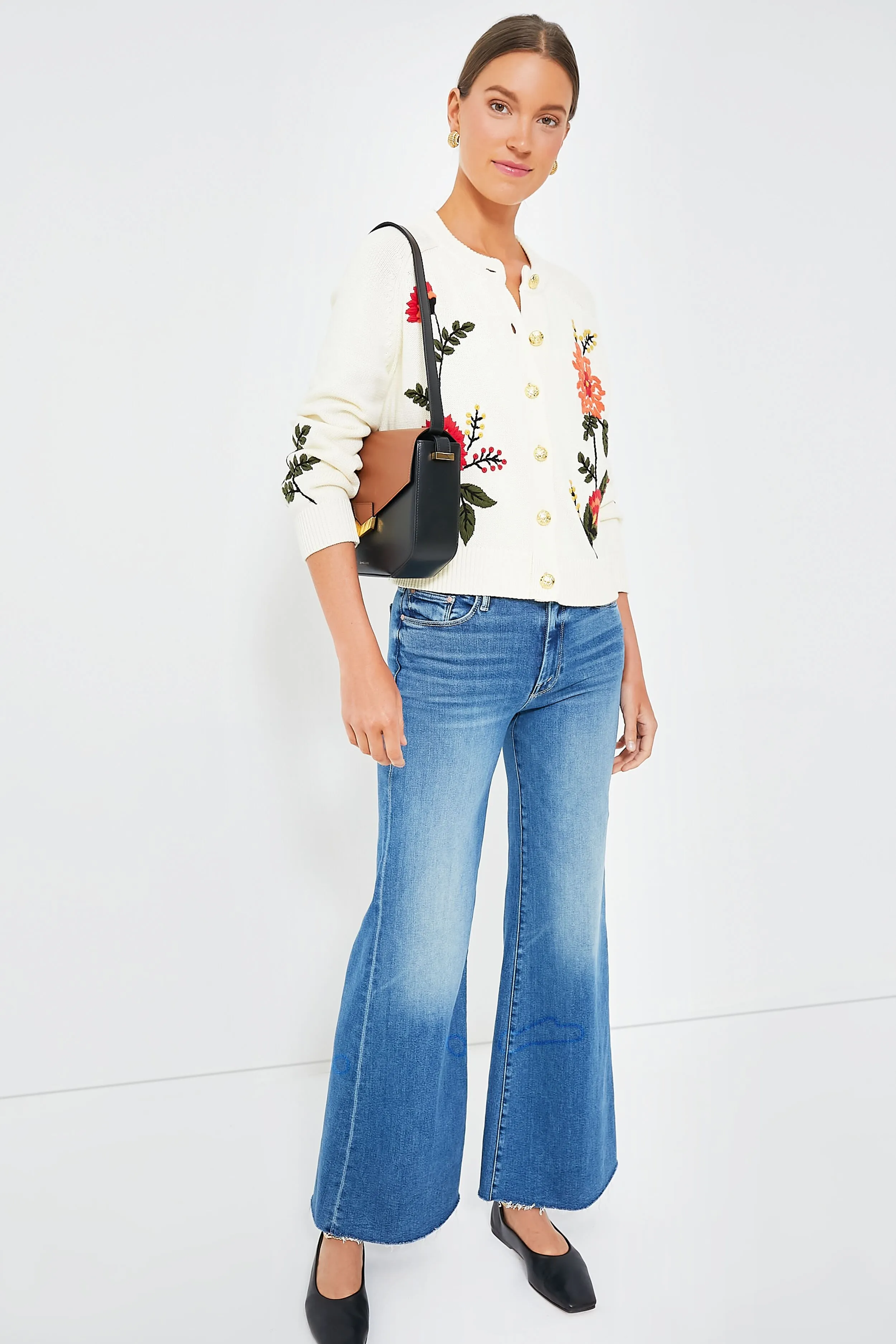 Gold Damaris Stud Earrings sold by Tuckernuck product image thumbnail 4