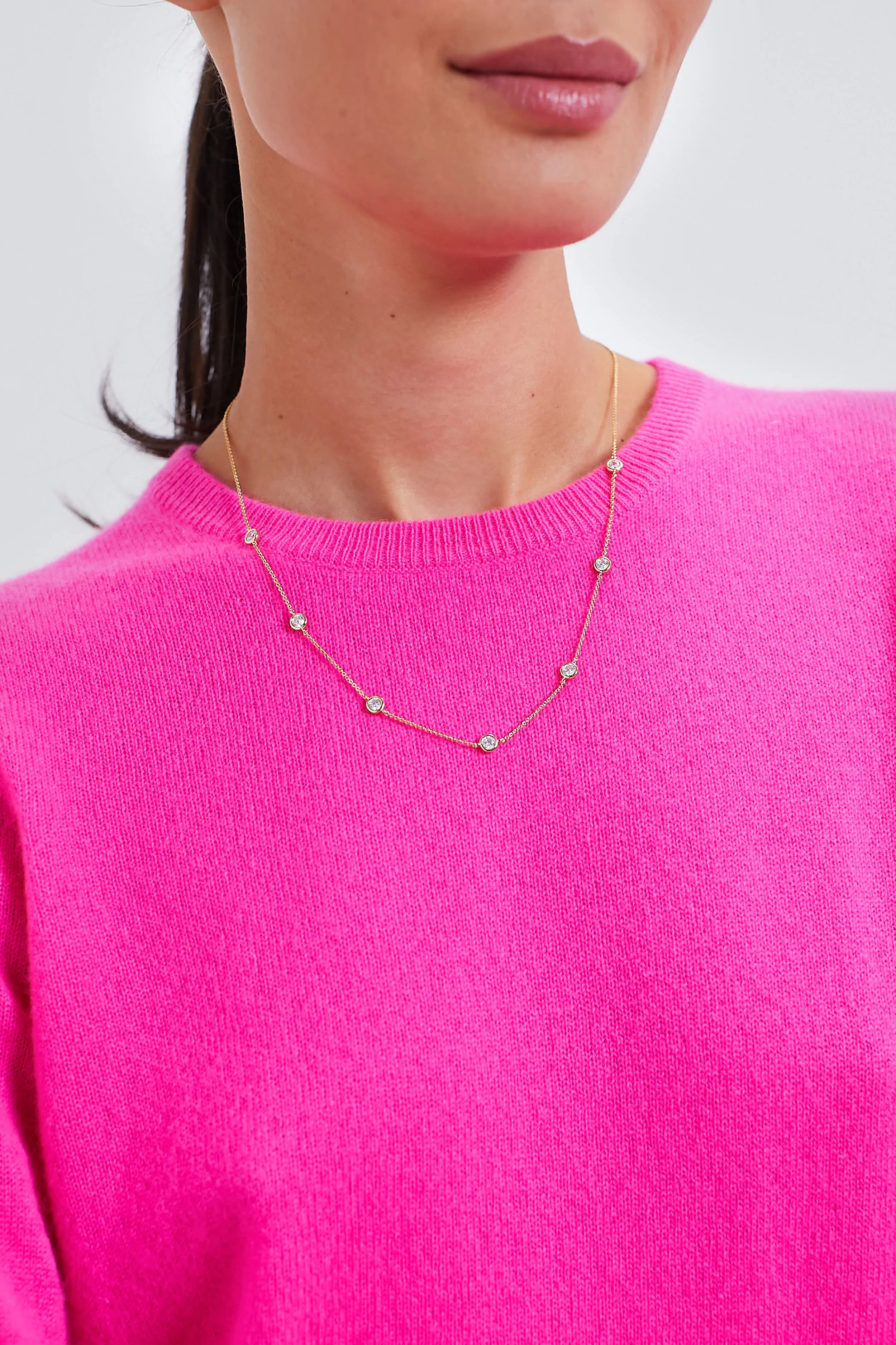 Gold Bezel Strand Necklace sold by Tuckernuck product image thumbnail 2