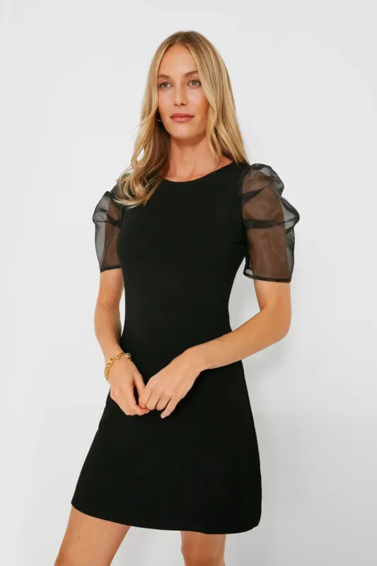 Black Tulle Sleeve Darby Dress sold by Tuckernuck