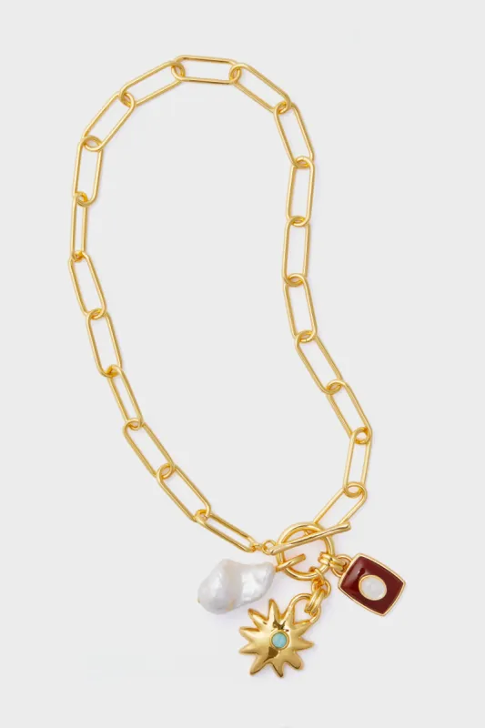 Multi Helios Charm Necklace sold by Tuckernuck