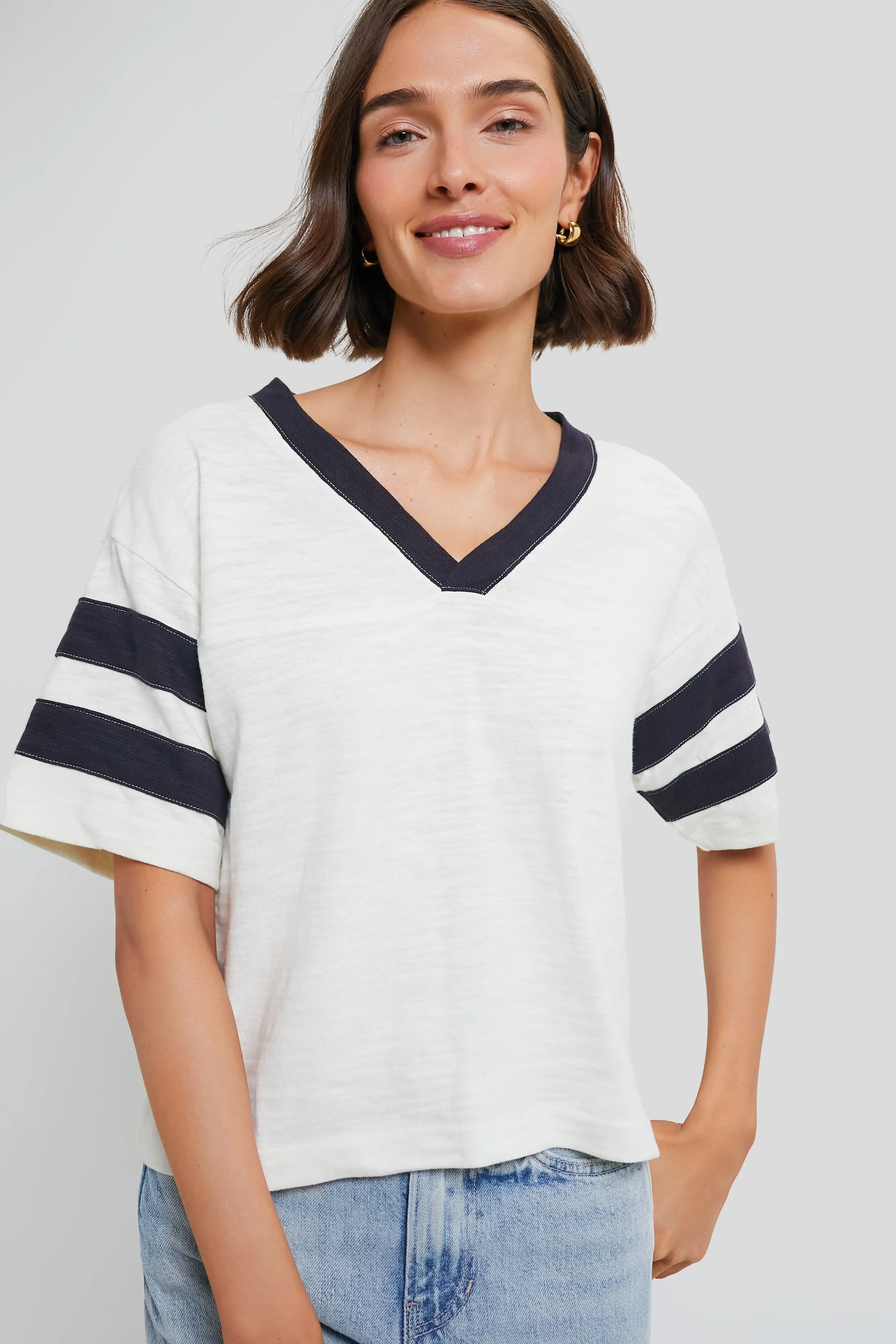 Phantom Varsity Sunwashed Slub Varsity Tee sold by Tuckernuck