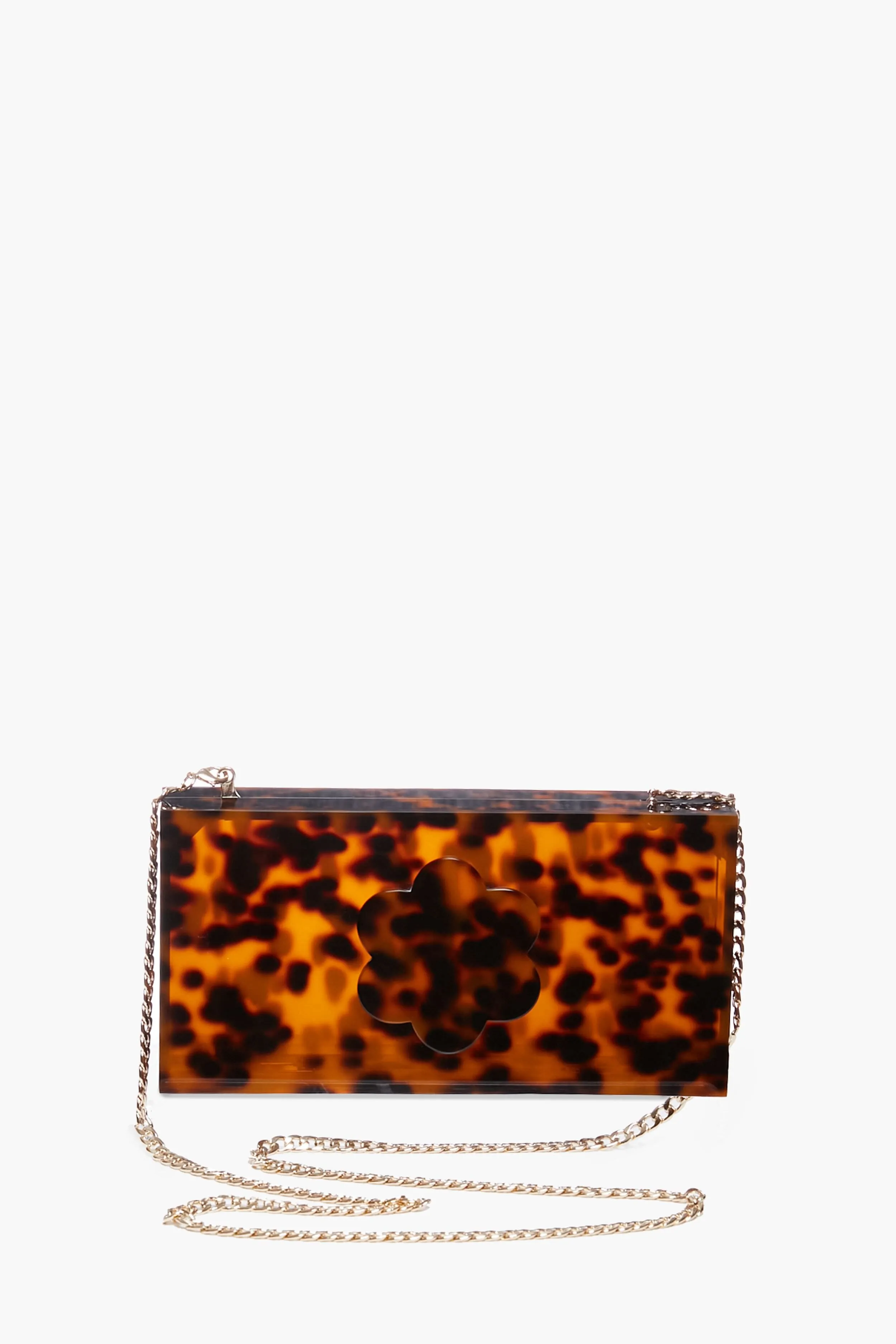 Tortoise Flower Clutch sold by Tuckernuck