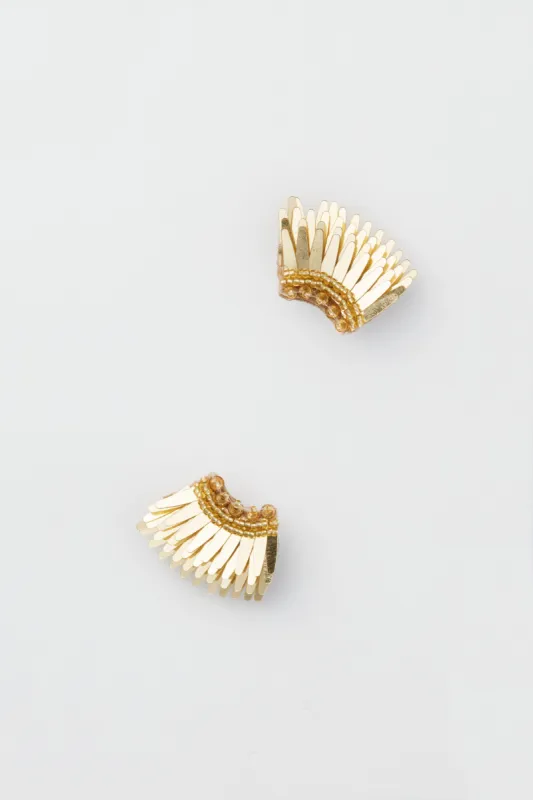 Exclusive Gold Micro Madeline Earrings made by Mignonne Gavigan