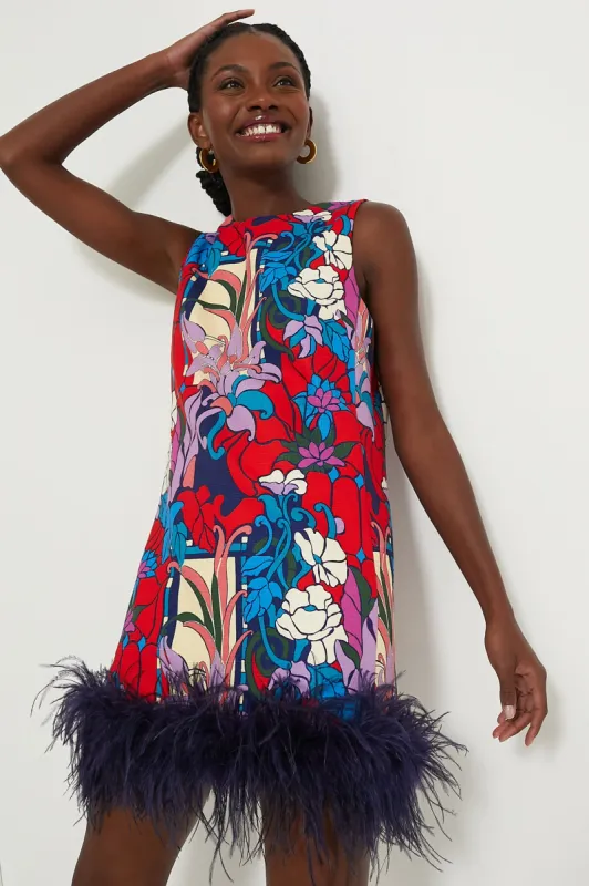 Climbing Cosmos Sleeveless Mod Ellie Dress sold by Tuckernuck