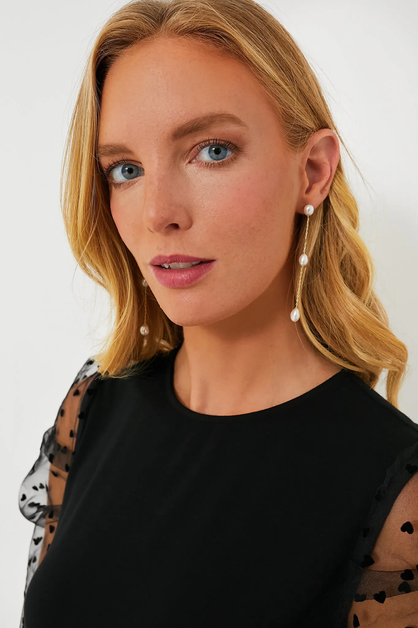 Pearl Drop Earrings sold by Tuckernuck product image thumbnail 3