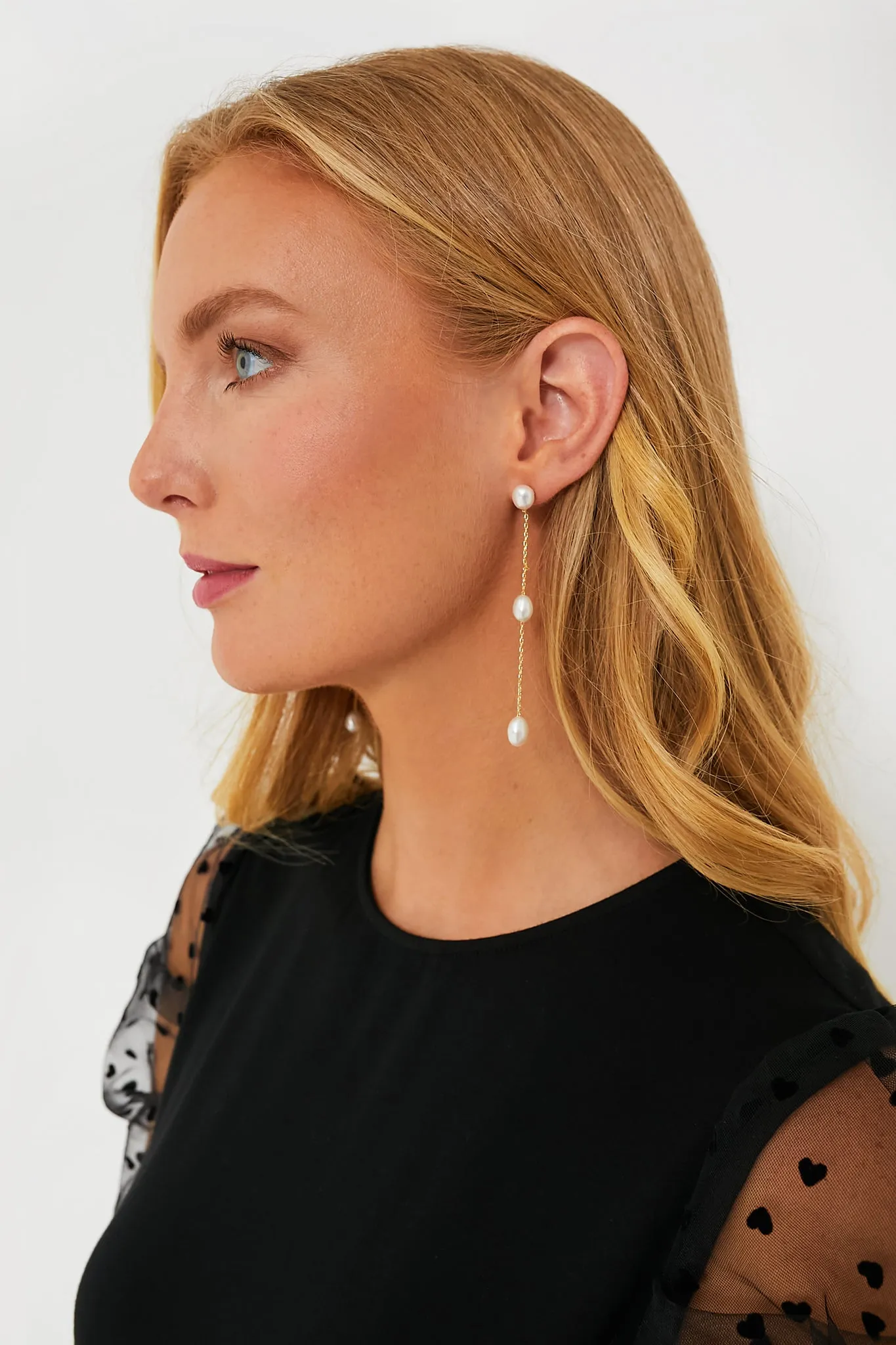 Pearl Drop Earrings sold by Tuckernuck product image thumbnail 2