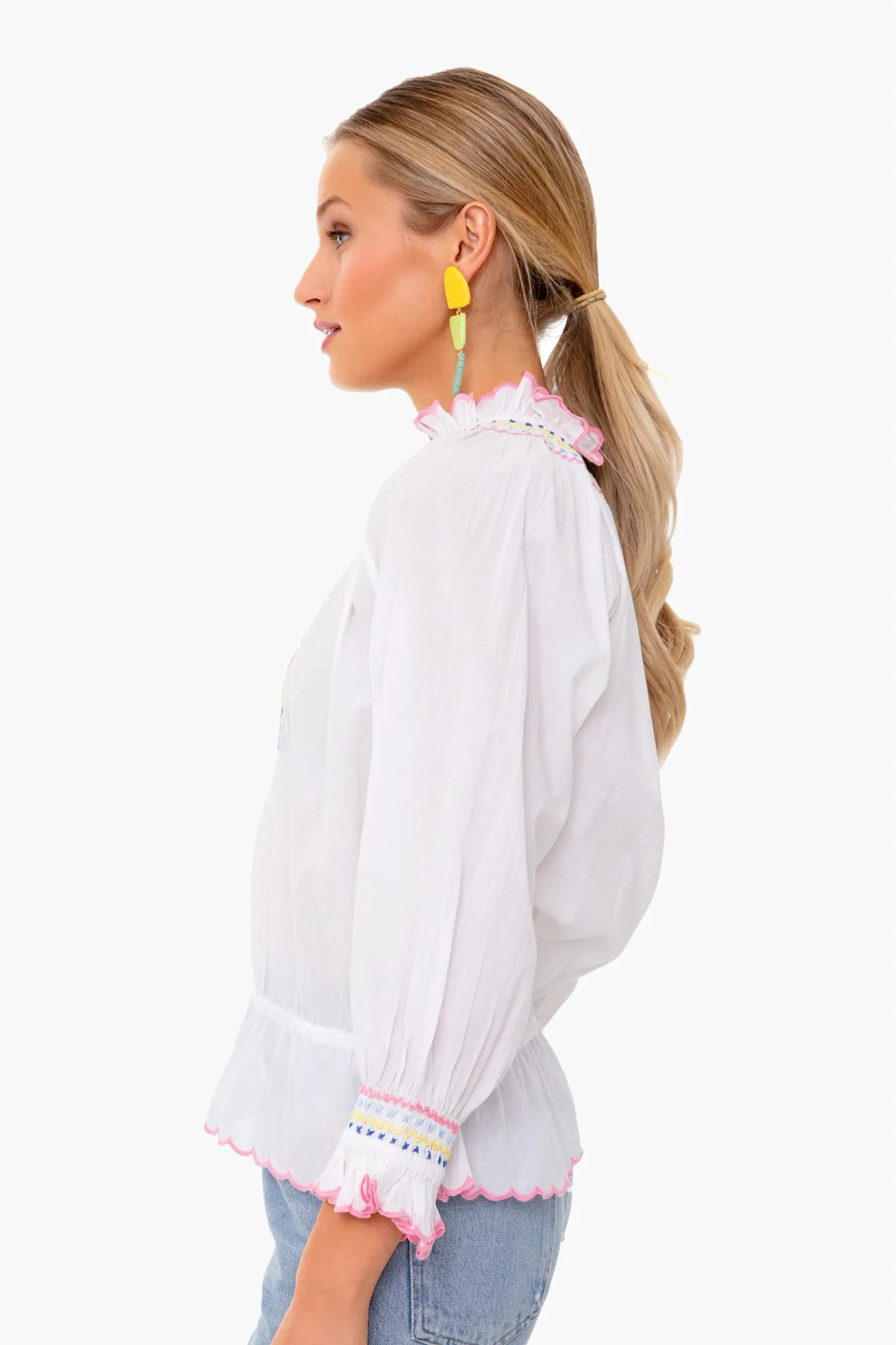 Beatrice in Bloom Blouse sold by Tuckernuck product image thumbnail 3