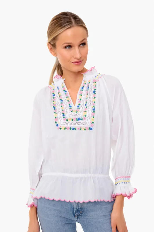 Beatrice in Bloom Blouse sold by Tuckernuck