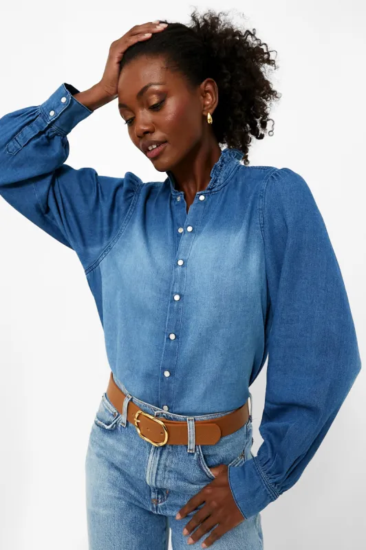 Light Used Blue Axelle Shirt made by ba&sh