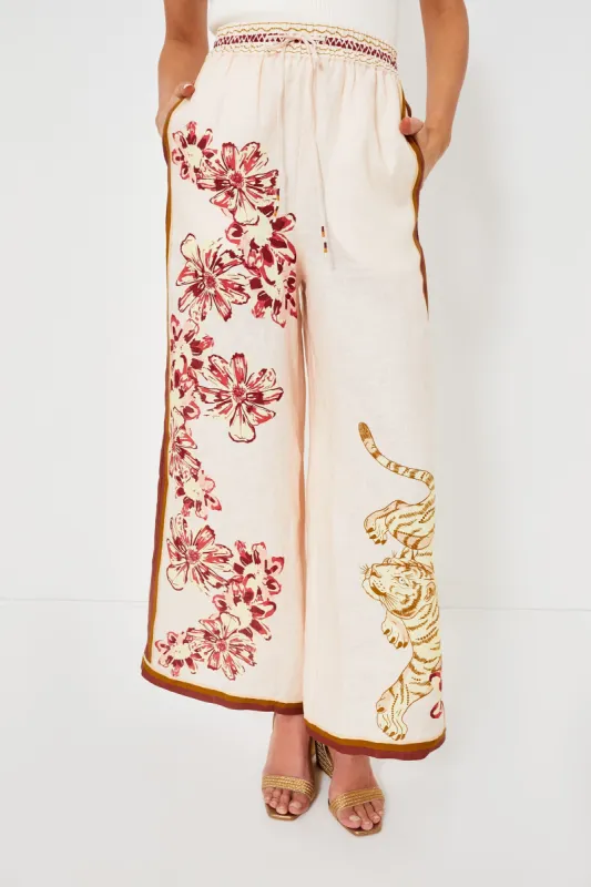 Flower Tiger Nude Pant sold by Tuckernuck