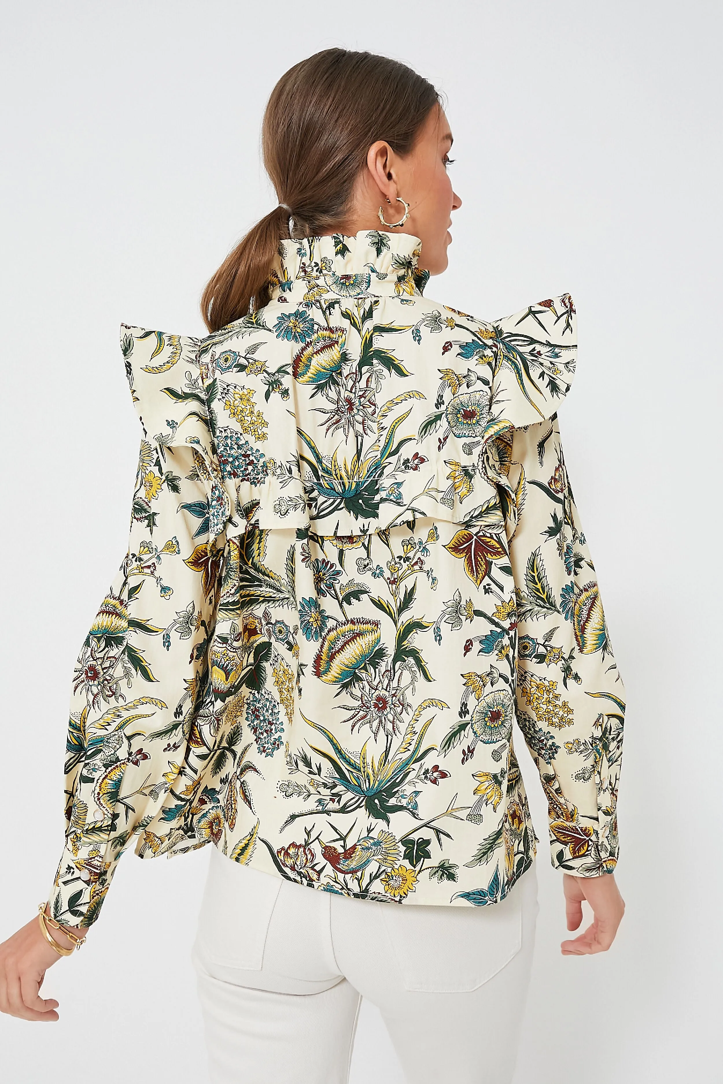 Sharp Floral Winnie Blouse sold by Tuckernuck product image thumbnail 4