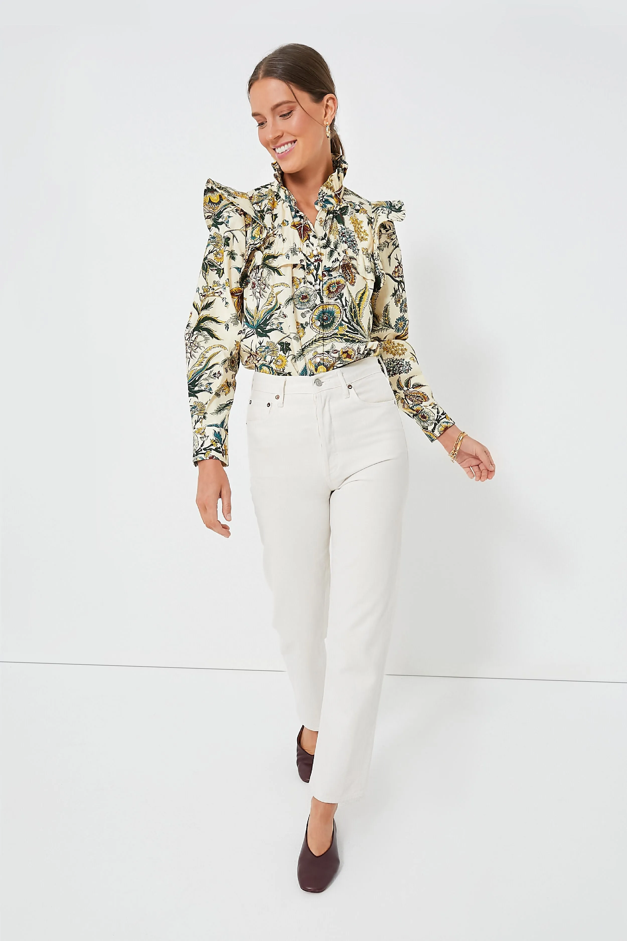 Sharp Floral Winnie Blouse sold by Tuckernuck product image thumbnail 2