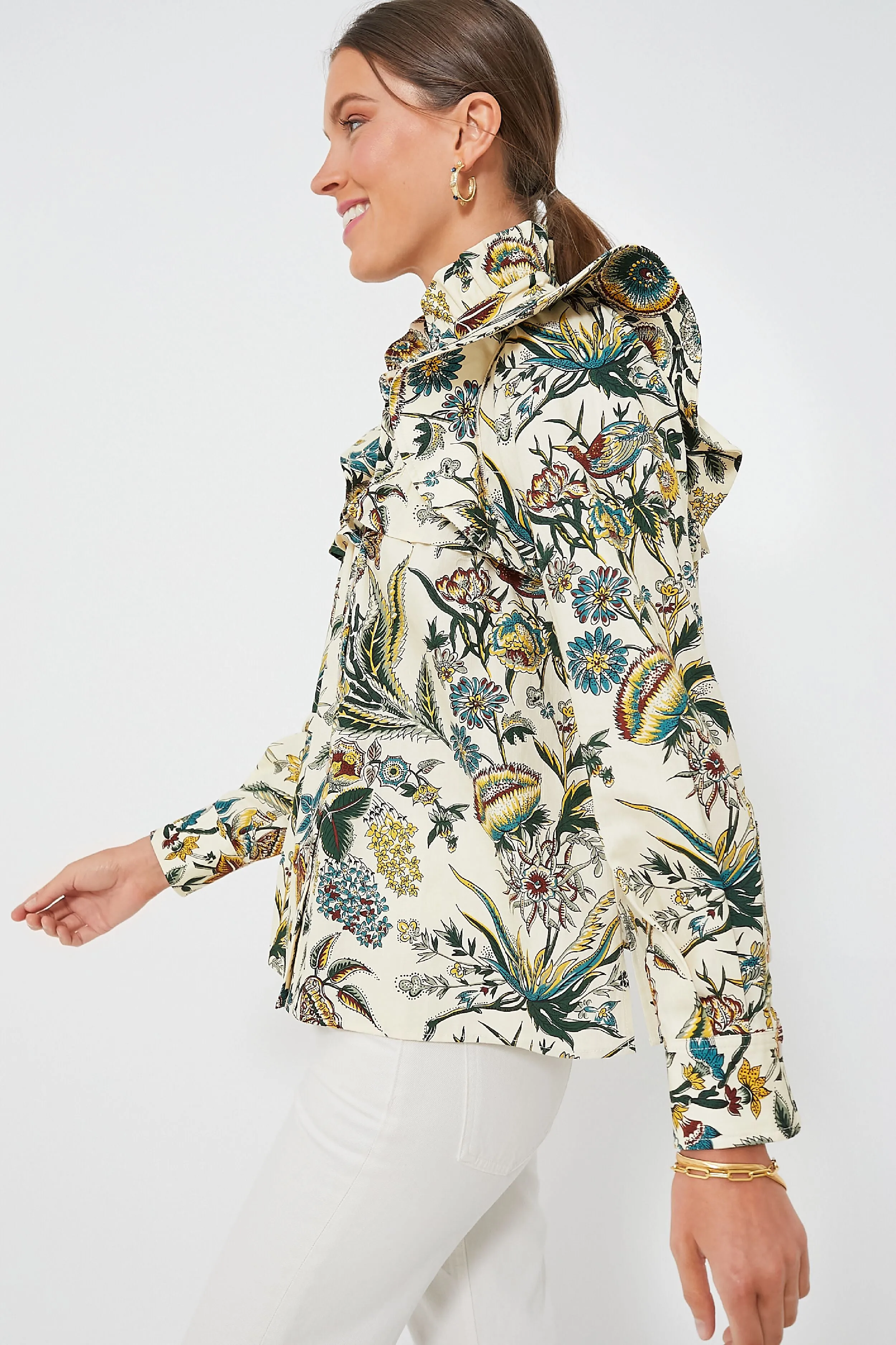 Sharp Floral Winnie Blouse sold by Tuckernuck product image thumbnail 3