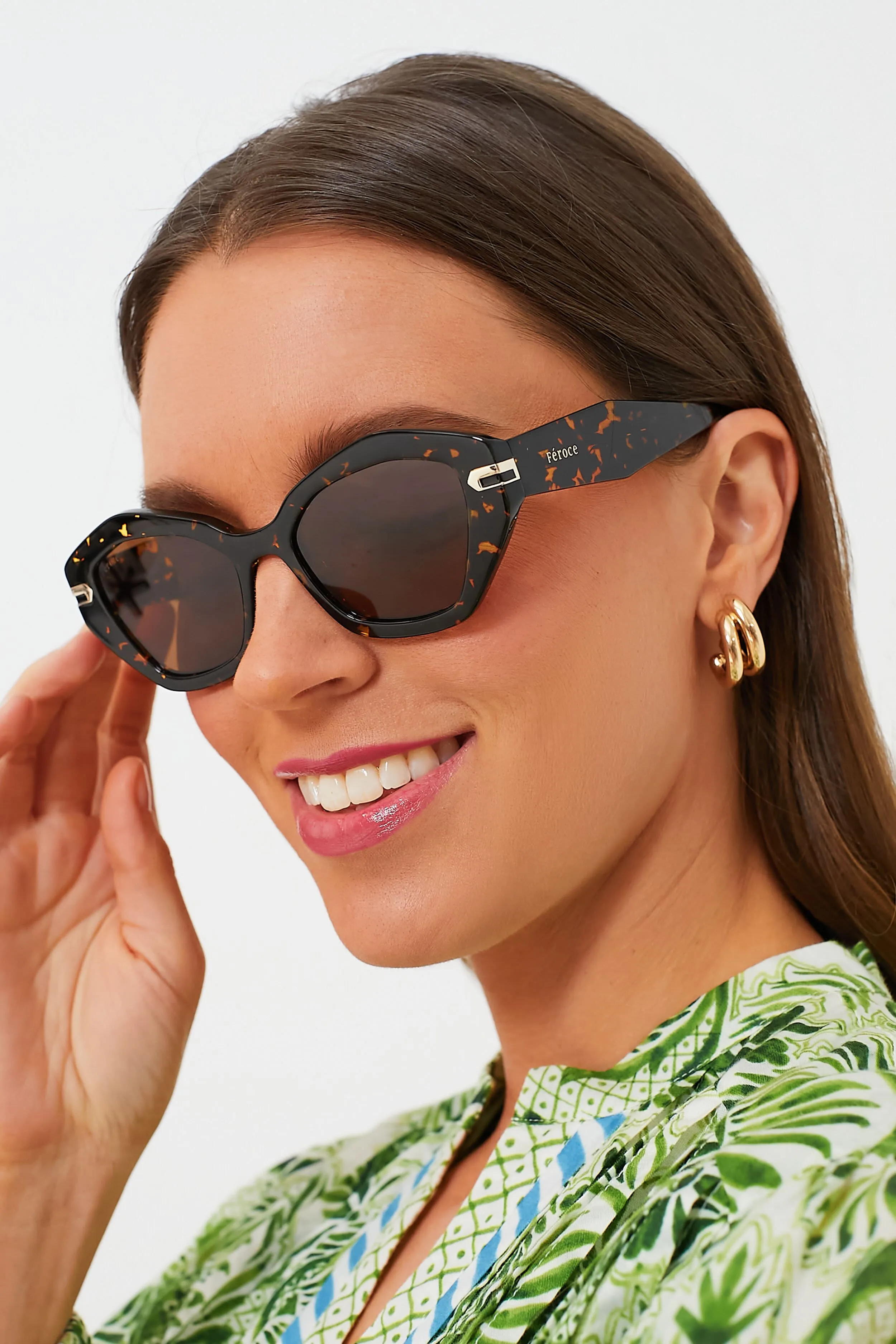 Speckle Devon Sunglasses sold by Tuckernuck product image thumbnail 2