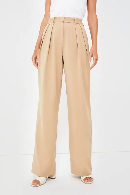 Camel Luisa Pant sold by Tuckernuck