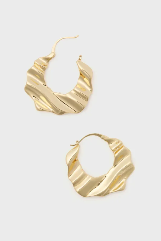 Gold Nahla Earrings sold by Tuckernuck