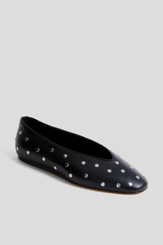 Black Regency Studded Leather Slippers sold by Tuckernuck