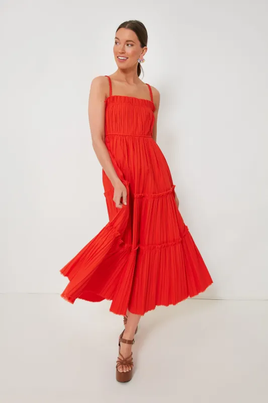 Poppy Greir Pleating Slip Dress sold by Tuckernuck